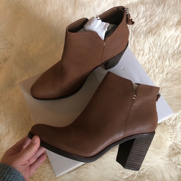 BP Jett Leather Ankle Bootie In Cognac 10 - Picture 3 of 12